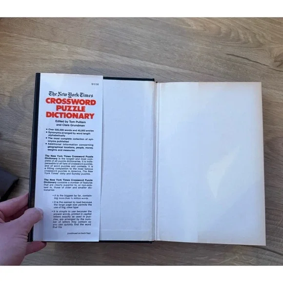 The New York Times Crossword Puzzle Dictionary Hardcover 1974 Vintage Hardcover - Picture 8 of 16